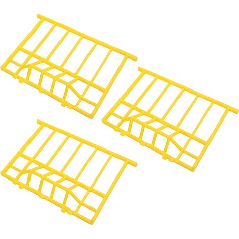 Lot de 10 petites portes de cage à oiseaux à ressort en plastique anti-évasion 18.3x12 cm pour caille rechange accessoires animaux (1/5)