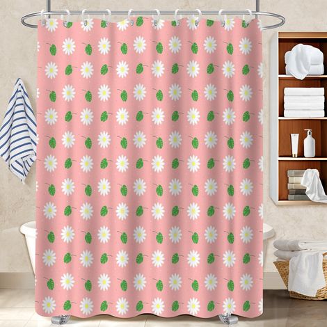 Rideau douche imperméable polyester 180x180 aéré rideau imperméable pour maison secondaire (1/5)