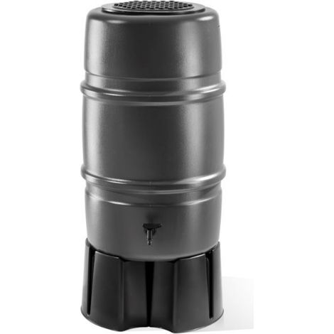227L Grey Water Butt Kit with Stand, Tap & Diverter (1/5)