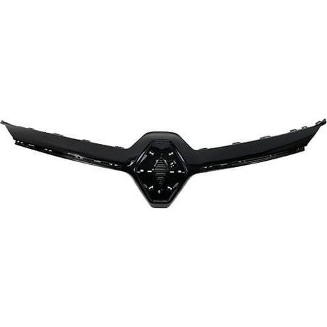 Moulure grille de calandre avant noire brillante Renault Clio 5 phase 1 2019-2023