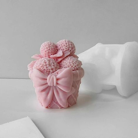 Moule en silicone 3D pour boules et cubes, bougies, objets de décoration, savons et autres créations artisanales. (1/4)