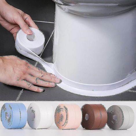 Wasserdichtes und schimmelresistentes Dichtungsband für Tapeten, Küchen und PVC-Böden – 3,8 cm x 320 cm – Braun (1/4)