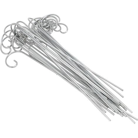 30 x Plant Tag Hooks Holder, 20 cm Stainless Steel Garden Markers Plant Sign Hooks, Plant Tag Hanging Hooks for Pot (1/5)