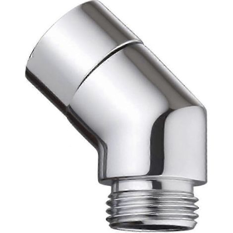 Pommeau de Douche Réglable 135° en Laiton pour Flexible - Raccord Coude pour Tête de Douche, Installation Facile, Connecteur Robinetterie (1/5)