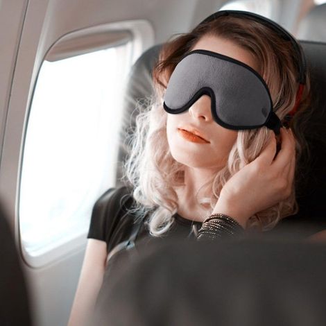 Schlafmaske aus Baumwolle für Seitenschläfer, 3D-Nachtmaske mit Ohrenschutz, ultraweich und bequem, Schlafmaske (1/5)
