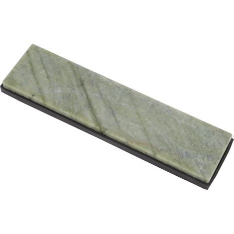 Küchenwetzstein, 20 x 5 x 1,2 cm, Körnung 10000, aus natürlichem Beryll mit Sockel, Wetzstein für den Hausgebrauch (1/5)