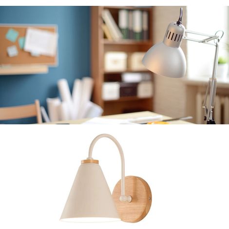 Applique murale minimaliste pour couloir, applique murale de chevet pour chambre, applique murale incurvée de style nordique pour salon, couloir ou bureau, blanche sans source lumineuse. (1/5)