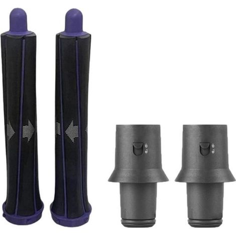 Baril À Friser - Pour Styler Airwrap - Diamètre 30 mm Et 40 mm - Rotation Horaire Et Antihoraire - Compatible Avec Appareil De Coiffure À Flux D'air - Lot De 2 Barils + 2 Adaptateurs (1/4)