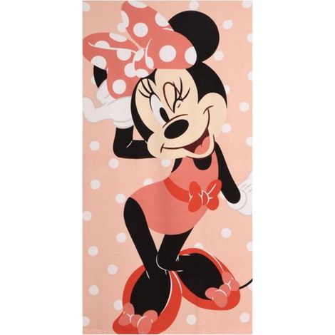 Asciugamano Bambino Minnie Disney in Poliestere – Morbido, Leggero e Asciugatura Rapida – Rosa (1/5)