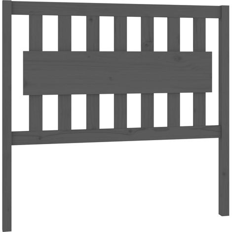 Maison Exclusive - Cabecero de cama madera maciza de pino gris 10
