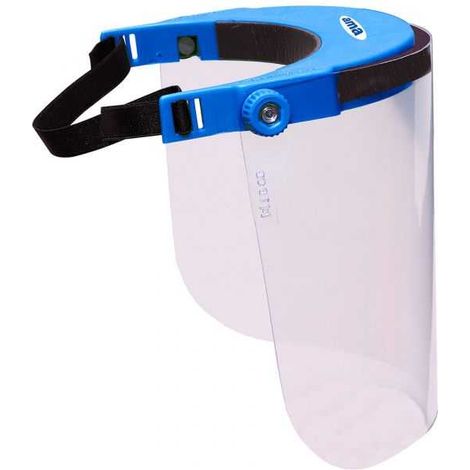 Visière de protection réglable en polycarbonate transparent (1/5)