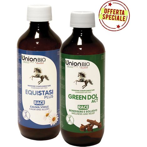 KIT SOLLIEVO e RELAX: GREEN DOL ACT 200 ml più EQUISTASI PLUS 200 ml