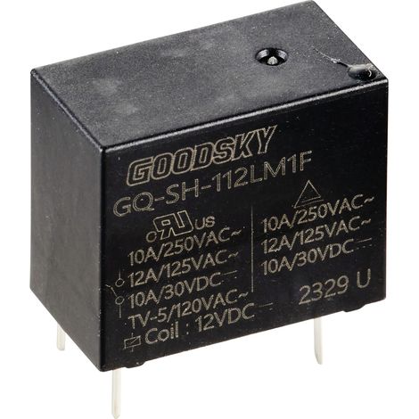 GoodSky GQ-SH-112LM1F Printrelais 12 V/DC 10 A 1 Schließer 1 St.
