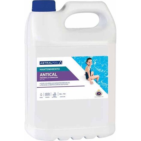 Anti-Kalkstein, der Kalkablagerungen im Pool verhindert, 5 Liter.