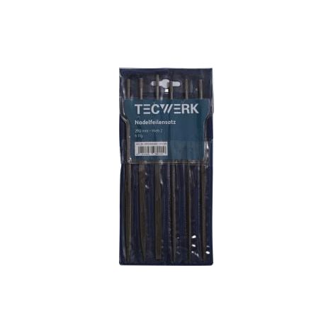 Jeu de limes aiguilles L.200mm Taille 2 6 pcs.TECWERK (1/3)
