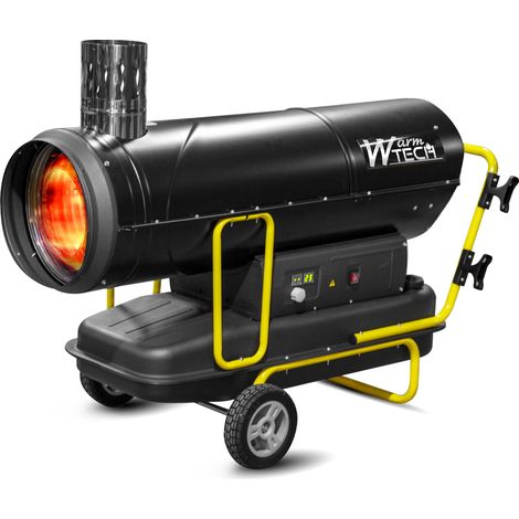 Warm Tech – Canon à chaleur diesel 80KW – 272960 Btu/H – Ventilation 2000 m³/h – Pour chantiers et grands espaces – Autonomie 9H (1/5)