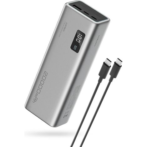 Batería externa de 20000 mAh USB-A USB-C 150 W - gris (1/5)