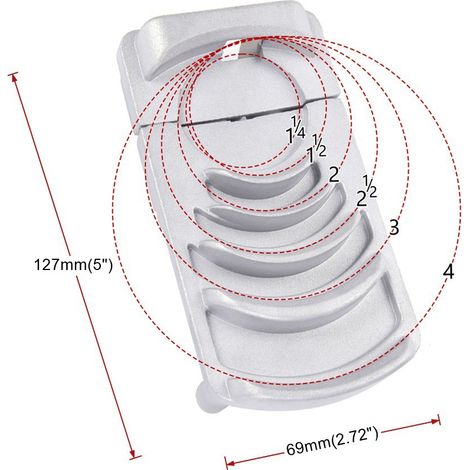 Werkzeug zum Anfasen von Kunststoffrohren für Autoumbauten, Entgratwerkzeug für Aluminiumlegierungen, Entgratungswerkzeug für PVC-Rohre mit 1-1/4 bis 4 Zoll Durchmesser (1/4)