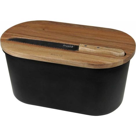 Portapane Husla con tagliere e coltello 73935