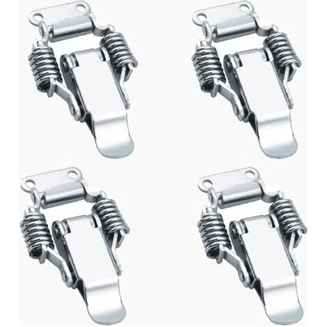 4 Pièce Verrou de Tension, Serrure à levier de verrouillage de boîte, Fermeture à Ressort Loquet, Serrure Tension En Acier Inoxydable (1/5)