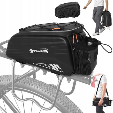 Borsa da portapacchi posteriore per bicicletta, regolabile e impermeabile, da 9 litri - Materiale EVA (1/5)