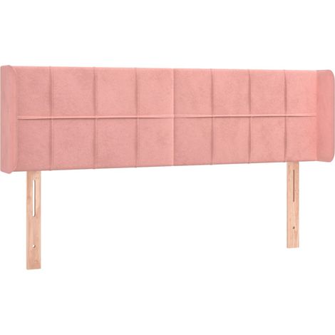 Maison Exclusive - Kopfteil mit Ohren Rosa 147x16x78/88 cm Samt