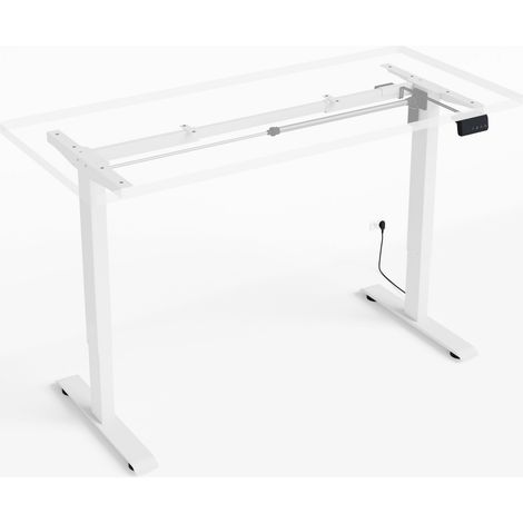 Structure électrique pour bureau à hauteur réglable blanche RXD1 (1/5)