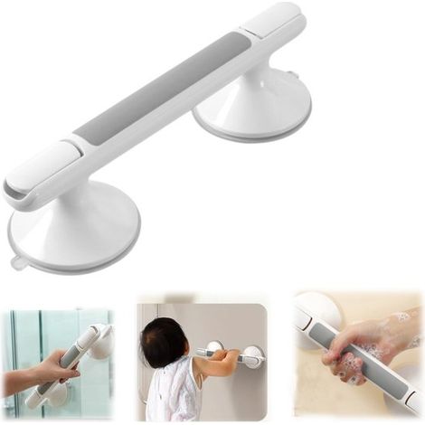 Barres d'appui de salle de bain Barres de douche Rambarde d'escalier Barre antichute (30 x 8 cm blanc) (1/5)