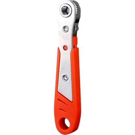 Clé à cliquet 1/4", mini clé à cliquet 36 dents, tournevis en acier, idéale pour les espaces restreints, outil clé à douille et tournevis, avec fonction cliquet avant/arrière (1/5)