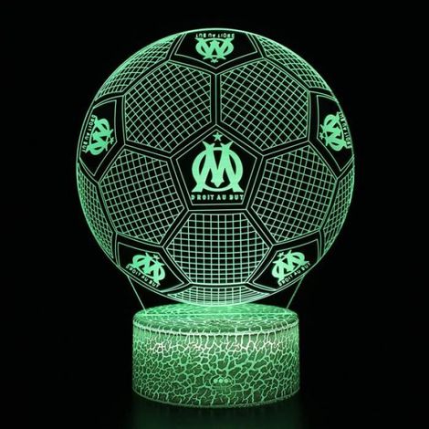 Lampe De Table - Football 3D - Illusion Optique - 7 Couleurs LED - Câble USB Inclus - 1 Pièce (1/4)