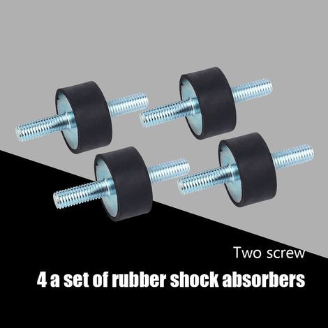 Rubber mounts, lightweight and wear-resistant shock absorbers, 4 pieces, vibration control for air compressors (1/4)