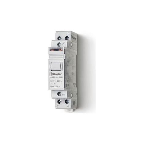 Telerupteur volet roulant 2NO 16A 12V AC AgSnO2 inverseur 4 séquences 267494 FINDER 202880124000