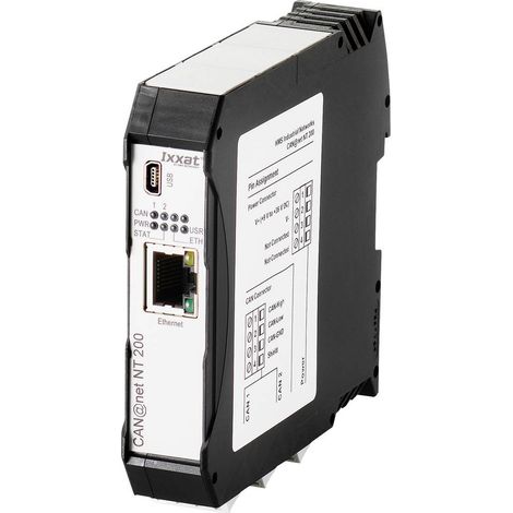 Ixxat 1.01.0332.20000 CAN@Net NT 200 Convertitore CAN Ethernet, RJ-45, USB 24 V/DC 1 pz.