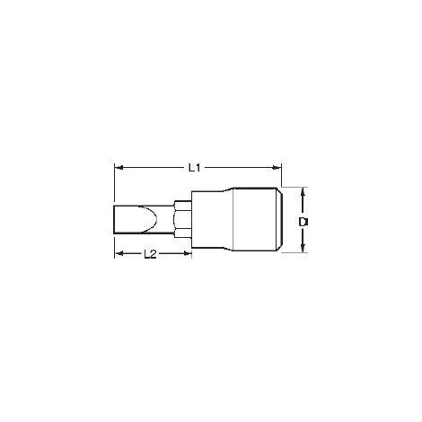 Vaso punta plana, 1/4, 5.5  TENGTOOLS M1414055-C 68280205 (1/2)