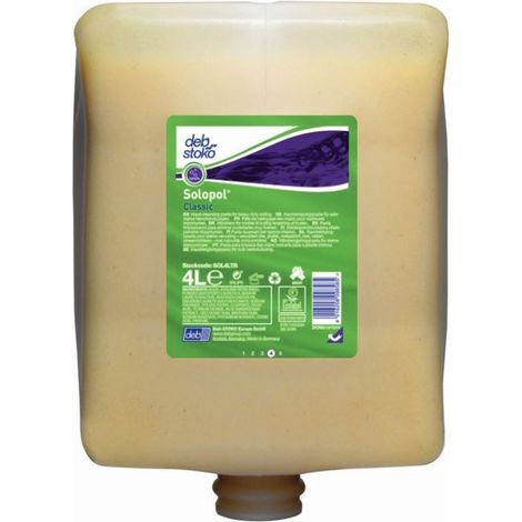 Solopol Pâte Nettoyante sans Solvant Ecolabel cartouche 4L Colis de 4 - Sc Johnson Professional