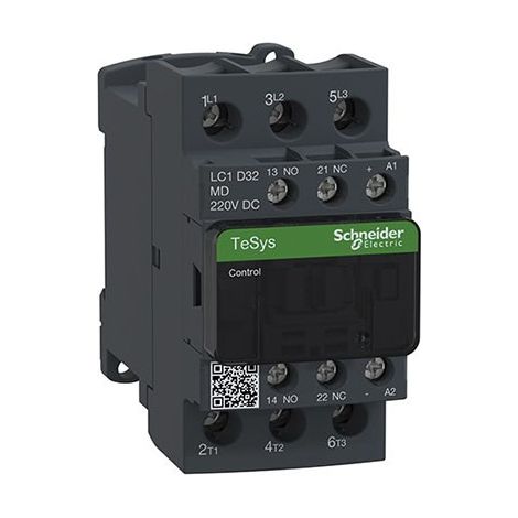 Bobina de contactor de potencia TeSys D 3P(3NO) 220VDC-AR-ANTIP Schneider  32A