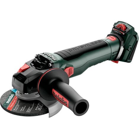 Metabo – Meuleuse d'angle sans fil 18V – Moteur Brushless – Ø 125 mm – Changement rapide M-Quick – Pour découpe acier inoxydable - WVB 18 LT BL (1/5)