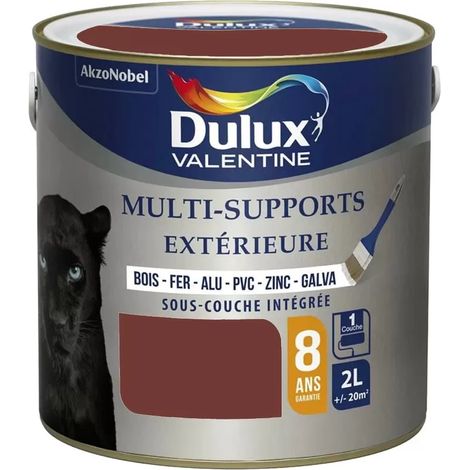 Peinture Dulux Valentine multi-supports extérieure Ton Bois 2 L (1/3)