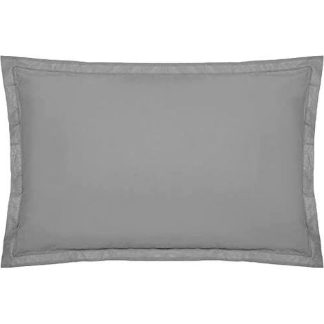 Fodera per cuscino carina in cotone grigio topo 50x70cm - Atmosphera créateur d'intérieur