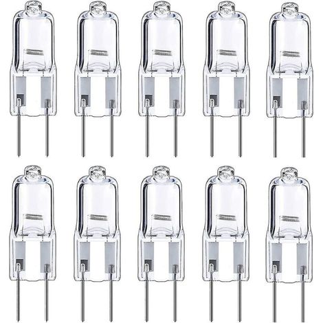 Ampoules Halogènes G4 Ampoule 12v 10w, Blanc Chaud, Paquet De 10 (1/4)