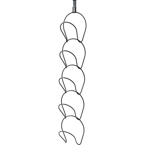 Paquete de 5 soportes para colgar en la pared para gorras de béisbol y toallas, color negro (1/4)