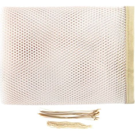 BelleRise - Filet de sécurité pour bébé de 3 mètres, pour balcon, terrasse, escaliers et rambarde, intérieur et extérieur, couleur abricot (1/4)