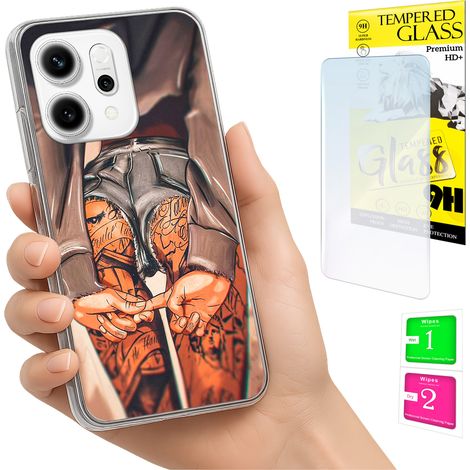 Coque pour Oppo Reno 14F / 14 FS 5G avec protection photo, coque arrière et verre trempé 9H (1/5)