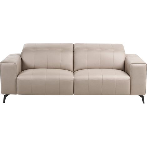 Sofa 3-Sitzer OMMEL Stoff Taupe