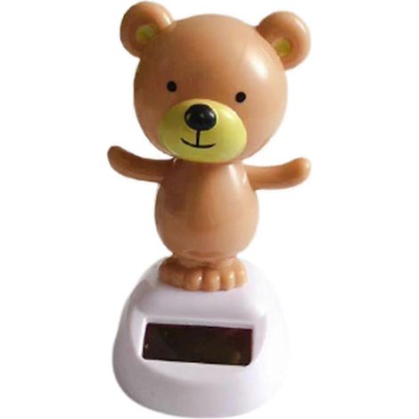 Figurine solaire décorative pour tableau de bord de voiture, animal dansant dynamique, à poser sur une table. (1/5)