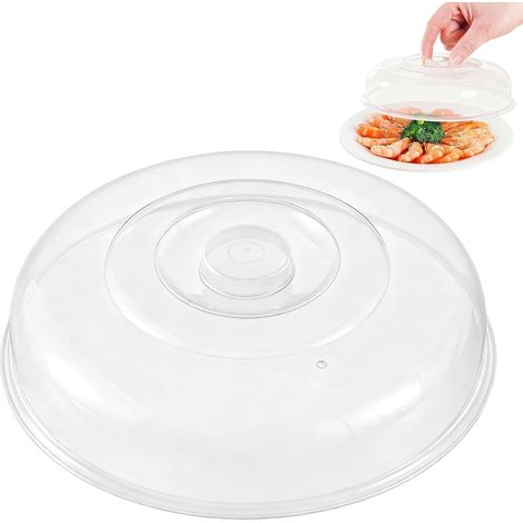1 Couvercle Micro-ondes, Plastique Polypropylène, Transparent, Anti-éclaboussures, 17cm, Cuisine (1/5)