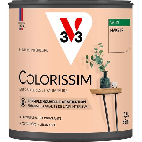 Peinture murale intérieure Colorissim® V33 Make up Satin 0,5L