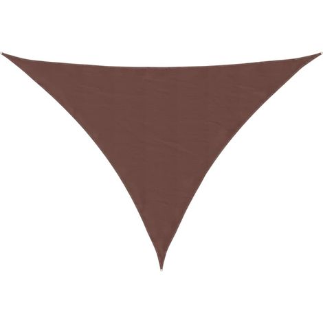 Maison Exclusive - Parasole a Vela Oxford Triangolare 5x6x6 m Marrone
