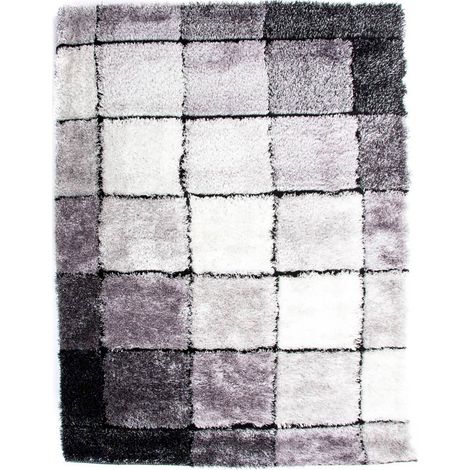 Tapis moderne gris élégance et confort intérieur - Gris perle et anthracite