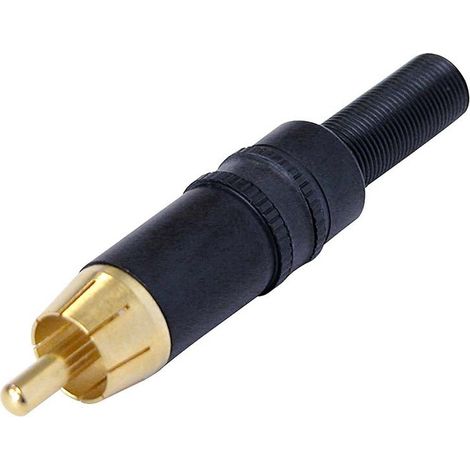 Connecteur rca male metal noir 8830193